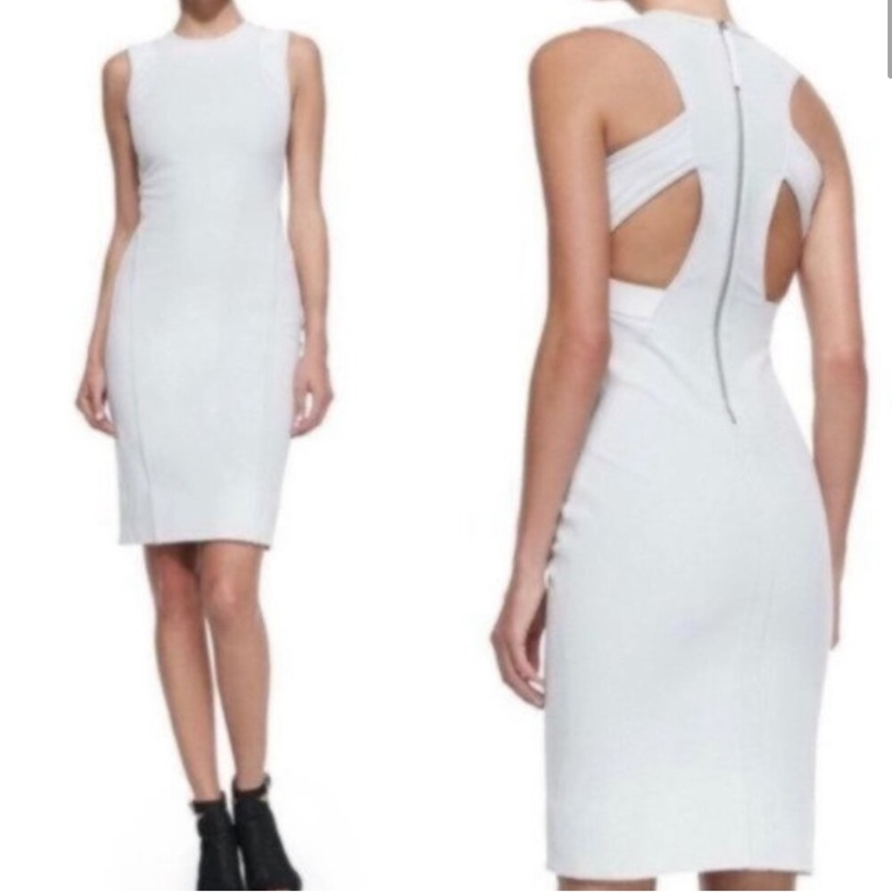 ✨ HELMUT LANG Bodycon dress with mesh detail